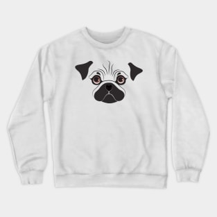 Cute puppy Pug Crewneck Sweatshirt